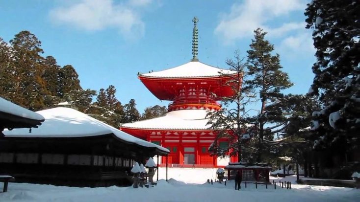 壇上伽藍の雪景色